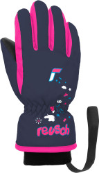 Горнолыжные перчатки Reusch Kids 6285105-4540 (р-р 3, Dress Blue/Knockout Pink)