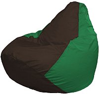 Кресло-мешок Flagman Груша Супер Мега 4XL Г5.1-321 (коричневый/зеленый)