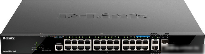 Управляемый коммутатор 3-го уровня D-Link DGS-1520-28MP/A1A