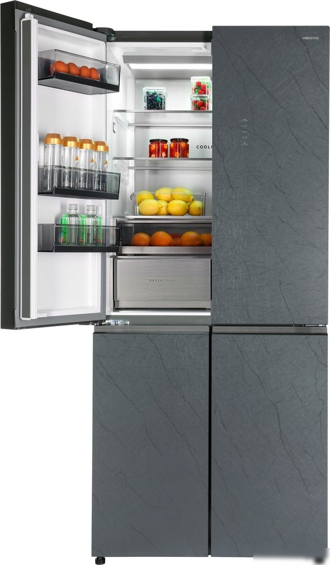 Четырёхдверный холодильник Hiberg RFQ 610G GS Inverter