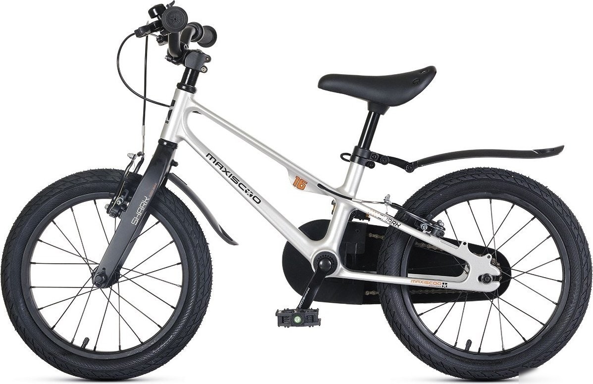 Детский велосипед Maxiscoo Shark Sport 16 2025 MSC-SH1642 (серый жемчуг)
