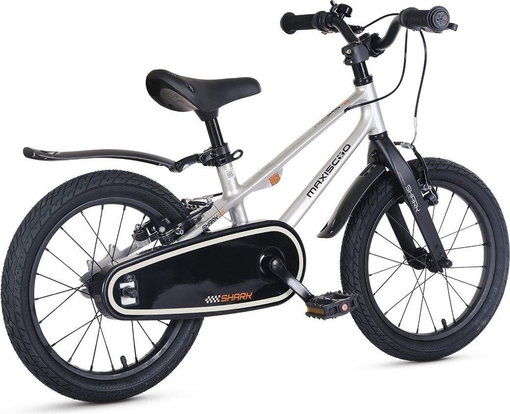 Детский велосипед Maxiscoo Shark Sport 16 2025 MSC-SH1642 (серый жемчуг)
