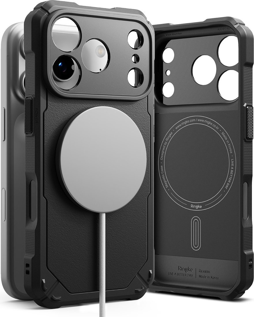 Чехол для телефона Ringke Rugged Gear Magnetic для iPhone 17 Pro (Black)
