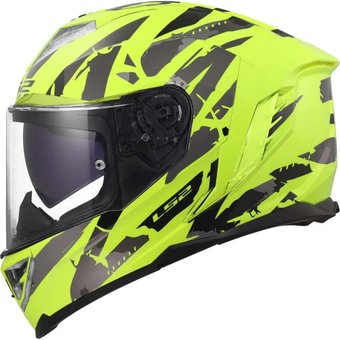 Мотошлем LS2 FF818 Storm III Kaos (XS, желтый)