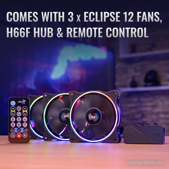 Набор вентиляторов с контроллером AeroCool Eclipse 12 Pro