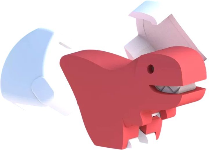 Магнитный конструктор Halftoys Baby Dino Ти-Рекс HDB002