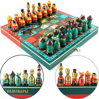 Шахматы Брестская Фабрика Сувениров Русские самовары ch_samovar