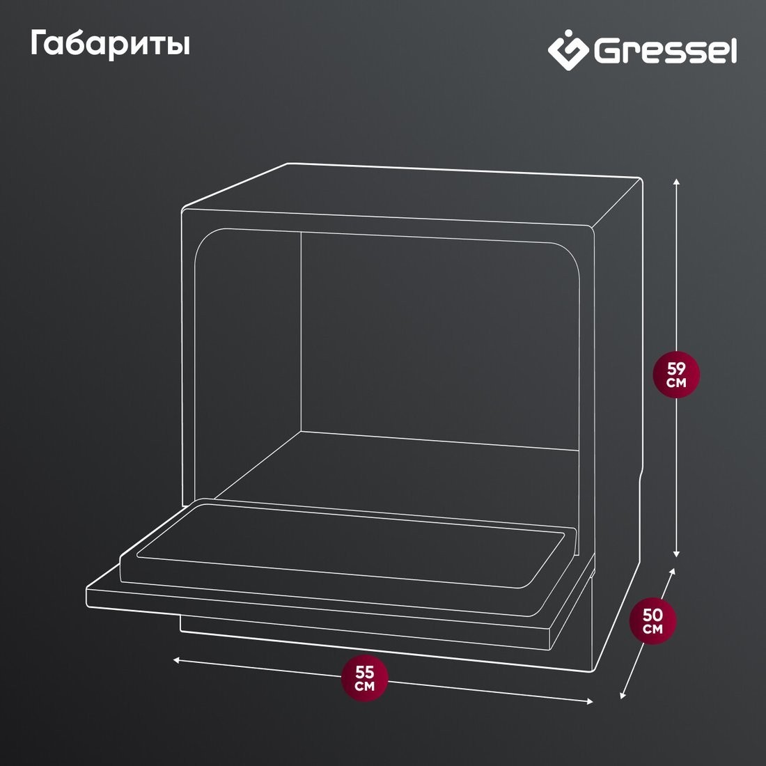 Настольная посудомоечная машина Gressel UPM501