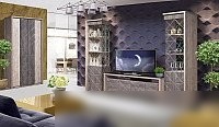 Шкаф-пенал КМК Мебель Монако 0673.6 левая (сосна натуральная/дуб шале графит)