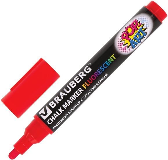 Маркер меловой BRAUBERG Pop-art 151529