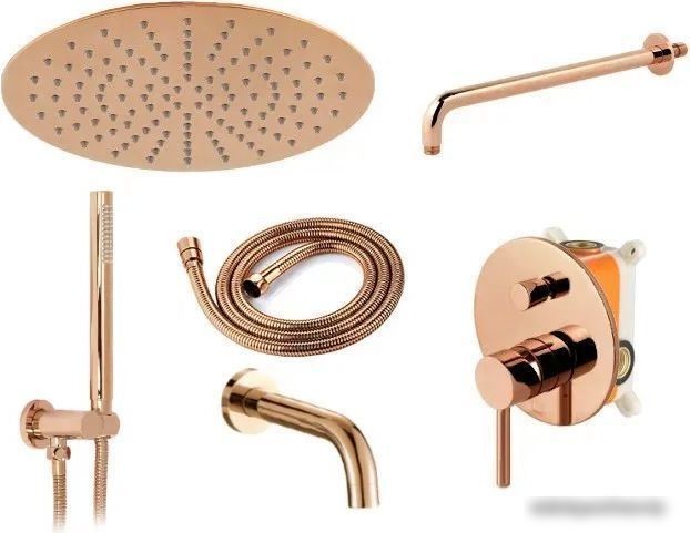 Душевая система Rea Lungo Rose Gold REA-P6610