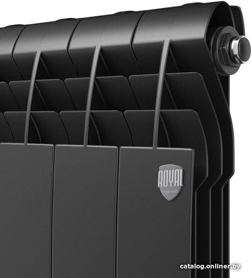 Алюминиевый радиатор Royal Thermo Biliner Alum 500 Noir Sable (15 секций)
