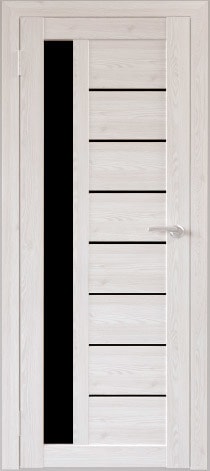 Межкомнатная дверь Юни Бона 04 (ч) 60x200 (лиственица сибиу/черное белое)