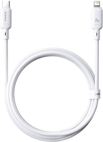 Кабель Baseus Silky Series Fast Charging Cable USB Type-C - Lightning (1 м, белый)