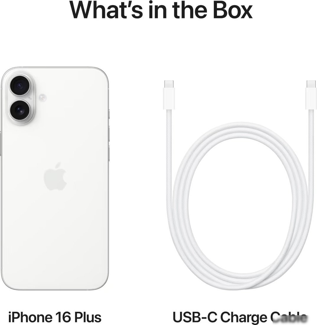 Телефон Apple iPhone 16 Plus 128GB (белый)