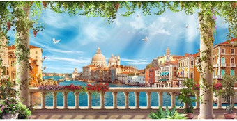Фотообои Citydecor Венеция фреска 2 300x150