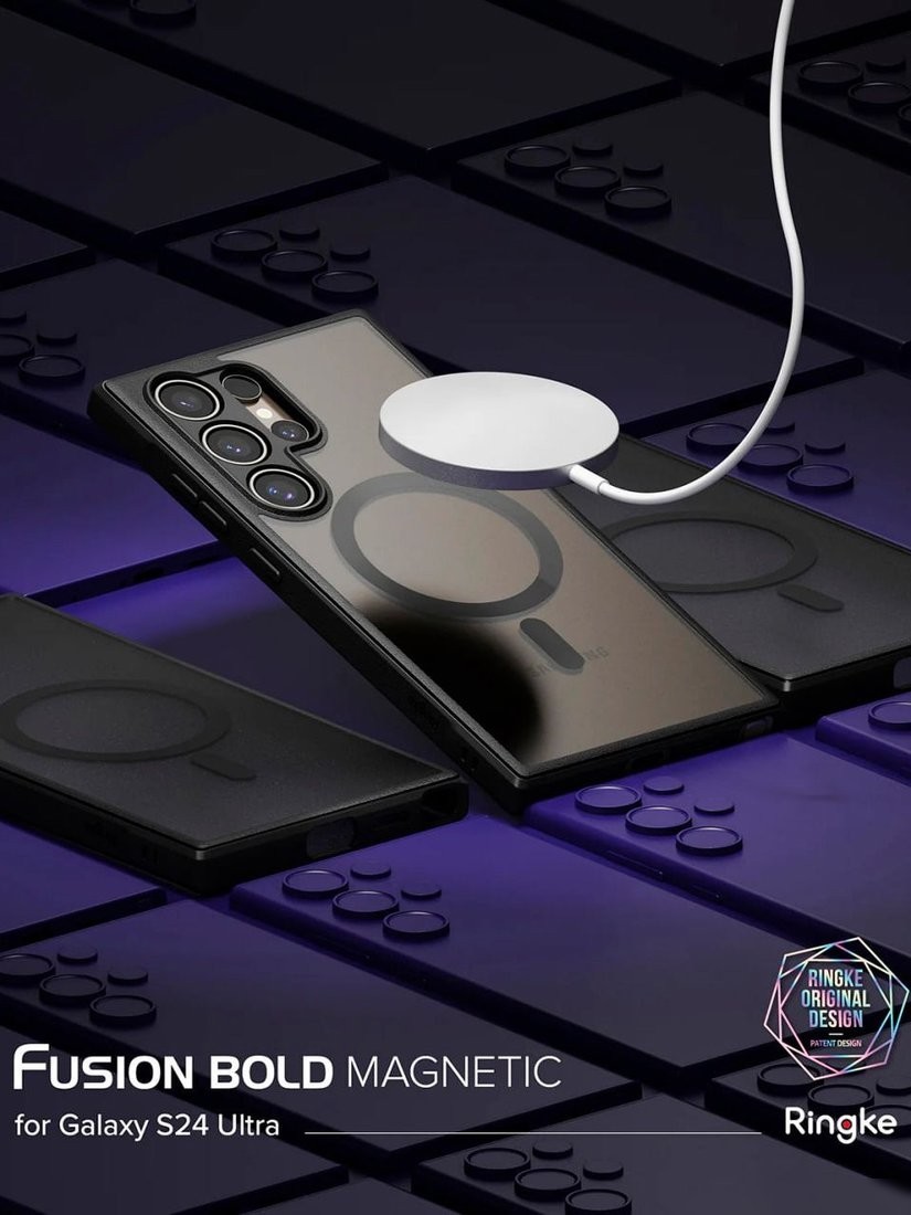 Чехол для телефона Ringke Fusion Bold Magnetic для Galaxy S24 Ultra Matte Black