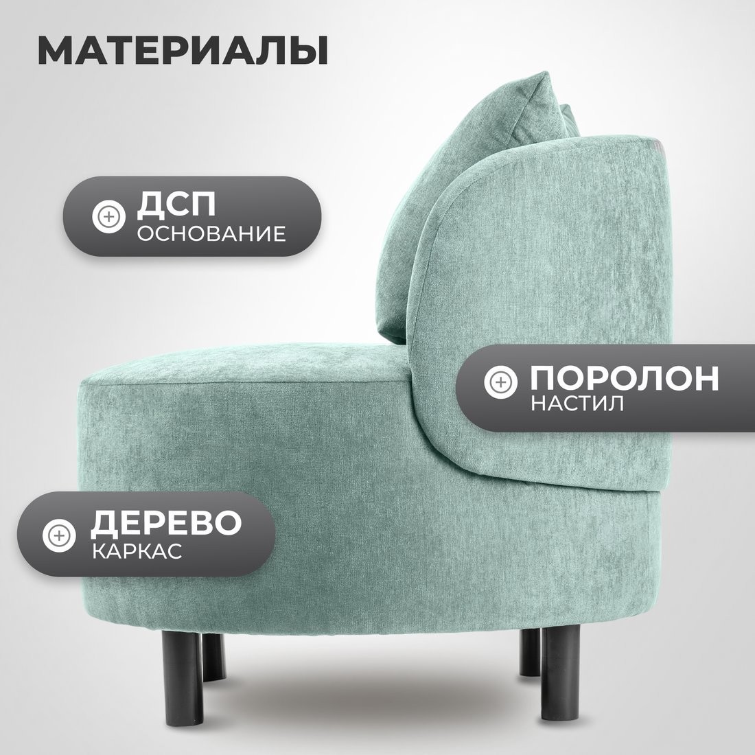 Интерьерное кресло Mio Tesoro Милан 1 (JH3565-20)