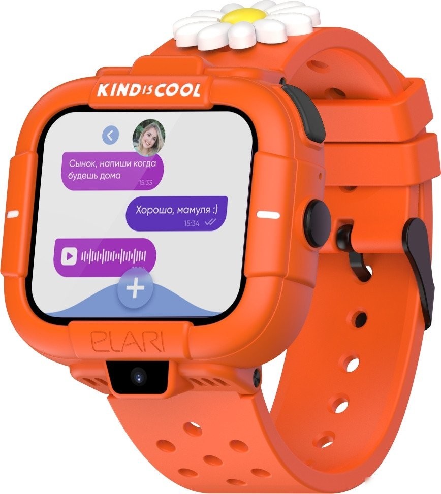 Детские умные часы Elari KidPhone MB (оранжевый)