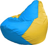 Кресло-мешок Flagman Груша Мега XXXL Г3.1-280 (голубой/желтый)