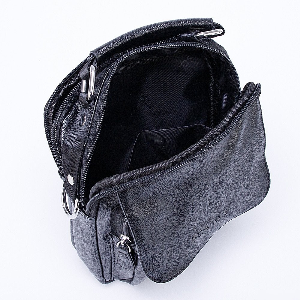 Мужская сумка Poshete 273-8011-BLK (черный)