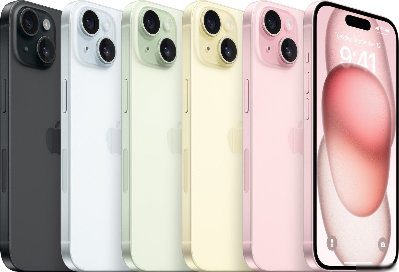 Телефон Apple iPhone 15 Dual SIM 128GB (черный)