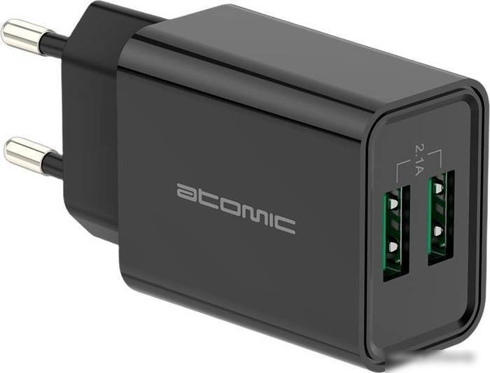 Сетевое зарядное Atomic U400 (черный)