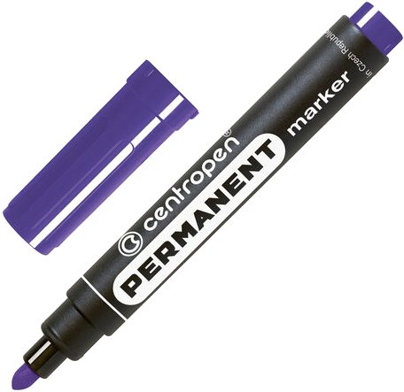 Маркер перманентный Centropen 2.5 мм 8566 0105 (фиолетовый)