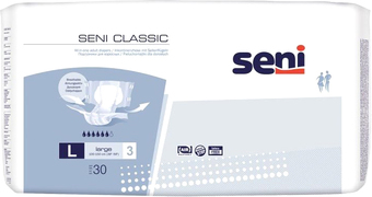 Подгузники для взрослых Seni Classic Large 3 (30 шт)