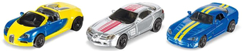 Набор Siku Mercedes-Benz McLaren SLS и Bugatti Veyron и Dodge Viper 6323