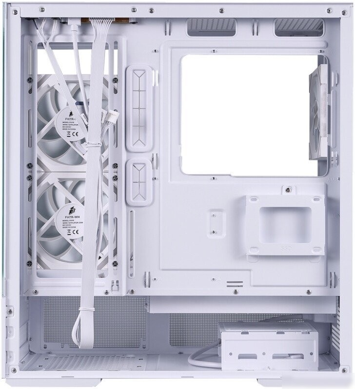 Корпус 1stPlayer CV7 ARGB CV7-WH-2FAR-W-2FH7R-W-1FH7-W (белый)