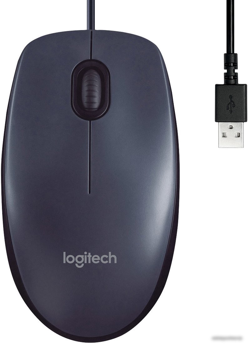 Мышь Logitech B100 (графит)