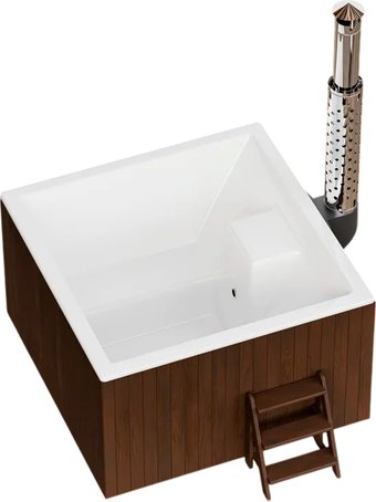 Купель PolarSpa Elite Quattro термососна 180 (темный, с аэромассажем)