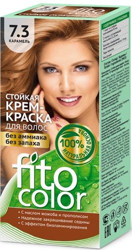 Крем-краска для волос Фитокосметик Fitocolor 7.3 карамель 115 мл