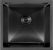 Кухонная мойка ARFEKA ECO AR 450*450 BLACK PVD NANO DECOR MILLET GRAINS