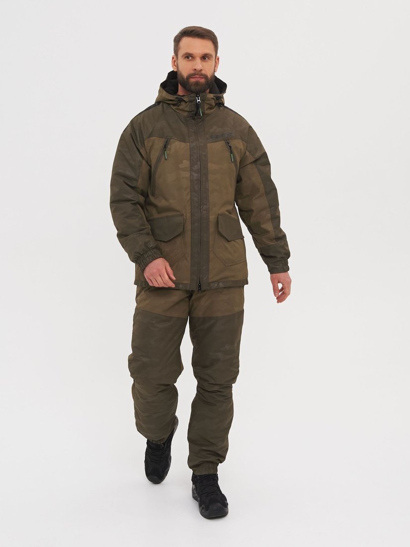 Костюм Huntsman Горка Люкс -15°C Хаки/Br Breathable (р.52-54/182-188)