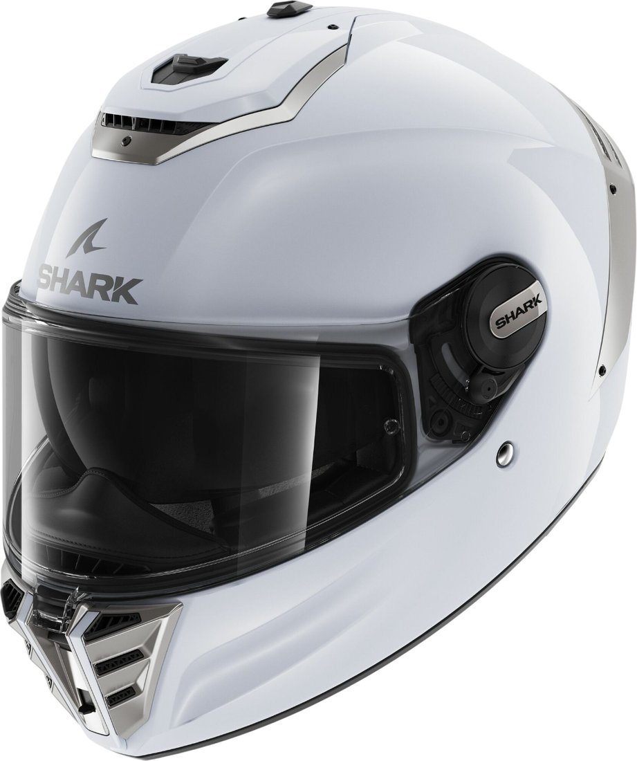 Мотошлем Shark Spartan Rs Blank (р. XL, белый/серебристый)