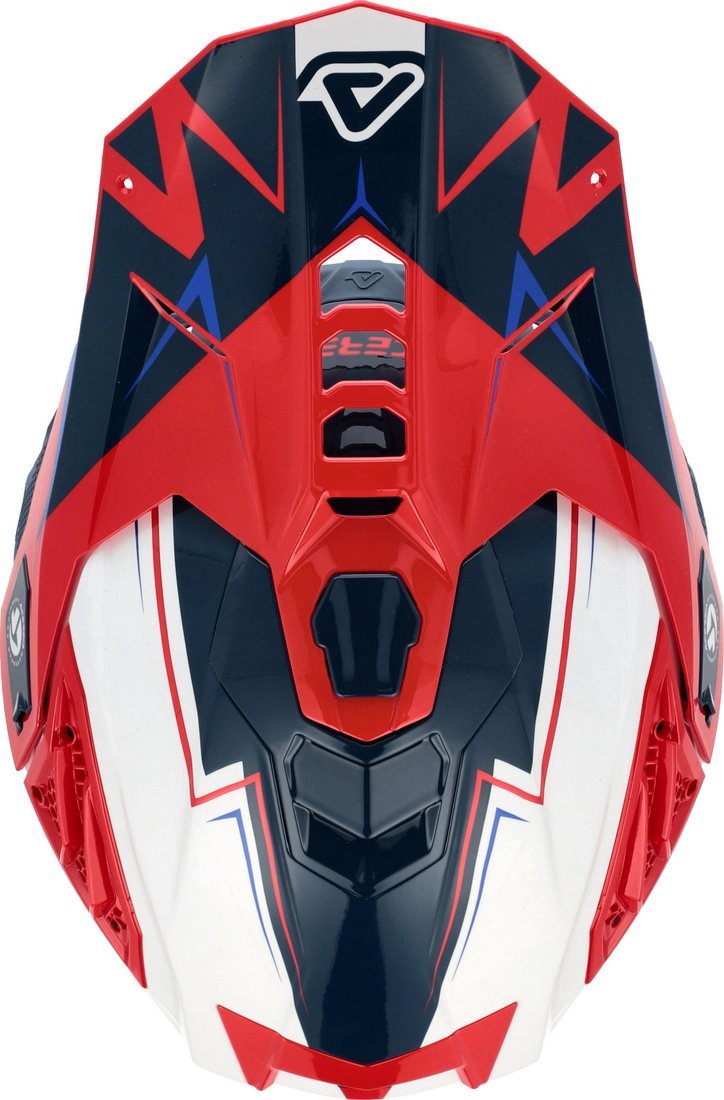 Мотошлем Acerbis Airstrike-X 0026905.034.068 (XL, белый/синий/красный)