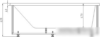 Ванна Aquatek Дива 170x90 (с каркасом, левая)