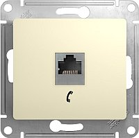 Розетка телефонная Systeme Electric Glossa GSL000281T