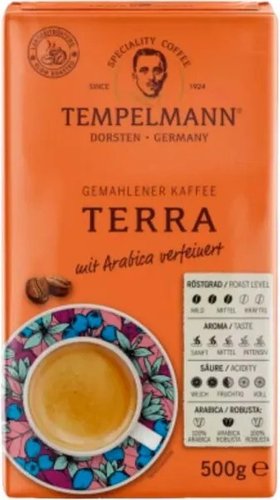 Кофе Tempelmann Terra молотый 500 г