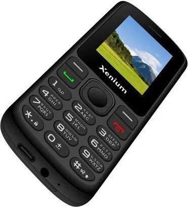Кнопочный телефон Xenium X160 (черный)
