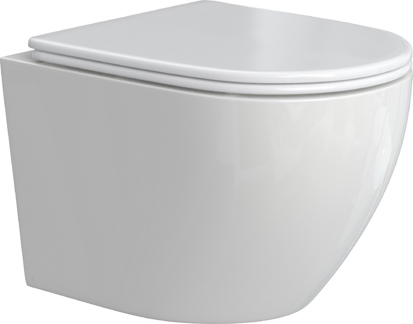 Унитаз подвесной Berges Wasserhaus Okus Rimless + Visam Slim 525 EX-043391 (с сиденьем)