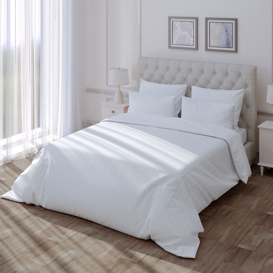 Постельное белье Verossa Stripe на резинке 160x200x30 784500 (Royal)