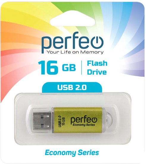 USB Flash Perfeo E01 16GB (зеленый)