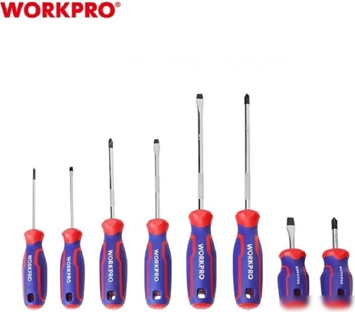 Набор отверток Workpro WP200505 (8 предметов)