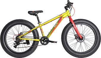 Велосипед Novatrack Fatbike 24 2024 24AHD.SUV.13GN4 (зеленый)