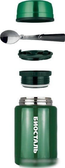 Термос для еды BIOSTAL NTS-750G 0.75л (зеленый)