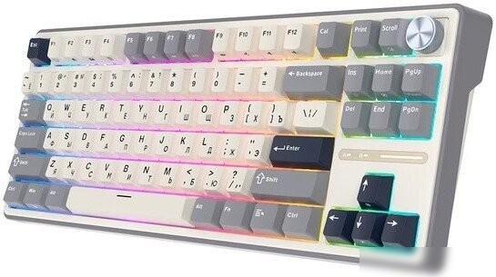 Клавиатура Royal Kludge R87 Pro Half Grey (RK Brown)