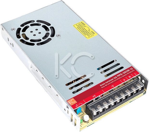 Блок питания на DIN-рейку КС MPS-350W-12V